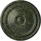 Ekena Millwork Reece Ceiling Medallion (Fits Canopies up to 2 3/8"), 12"OD x 1 3/4"P, Painted Turtle Crackle CM12REPTC - alternate 1
